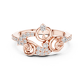 Elegant Curl Spark Ring