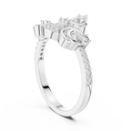 Elegant Curl Spark Ring