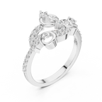 Elegant Curl Spark Ring