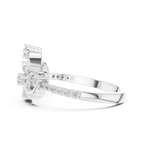 Elegant Curl Spark Ring
