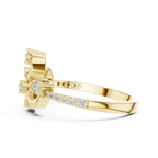 Elegant Curl Spark Ring