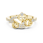 Elegant Curl Spark Ring