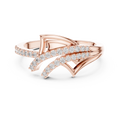 Radiant Feather Diamond Ring