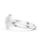 Radiant Feather Diamond Ring