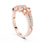 Floral Infinity Spark Ring