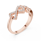 Floral Infinity Spark Ring