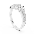 Floral Infinity Spark Ring