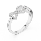 Floral Infinity Spark Ring