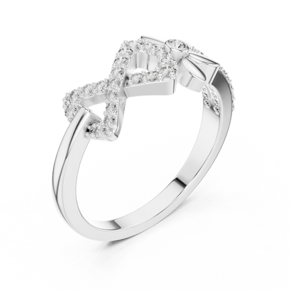 Floral Infinity Spark Ring