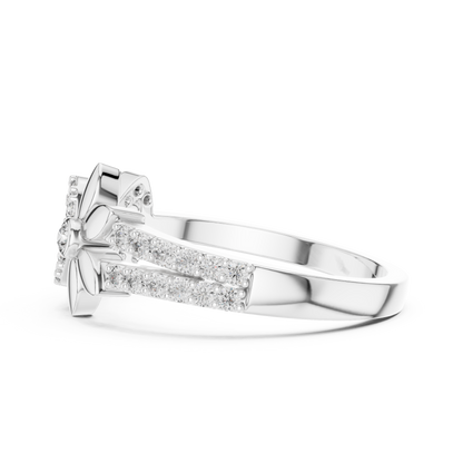 Floral Infinity Spark Ring