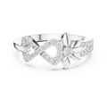 Floral Infinity Spark Ring