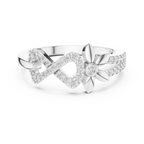 Floral Infinity Spark Ring
