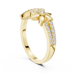 Floral Infinity Spark Ring