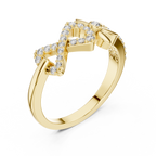 Floral Infinity Spark Ring