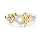 Floral Infinity Spark Ring