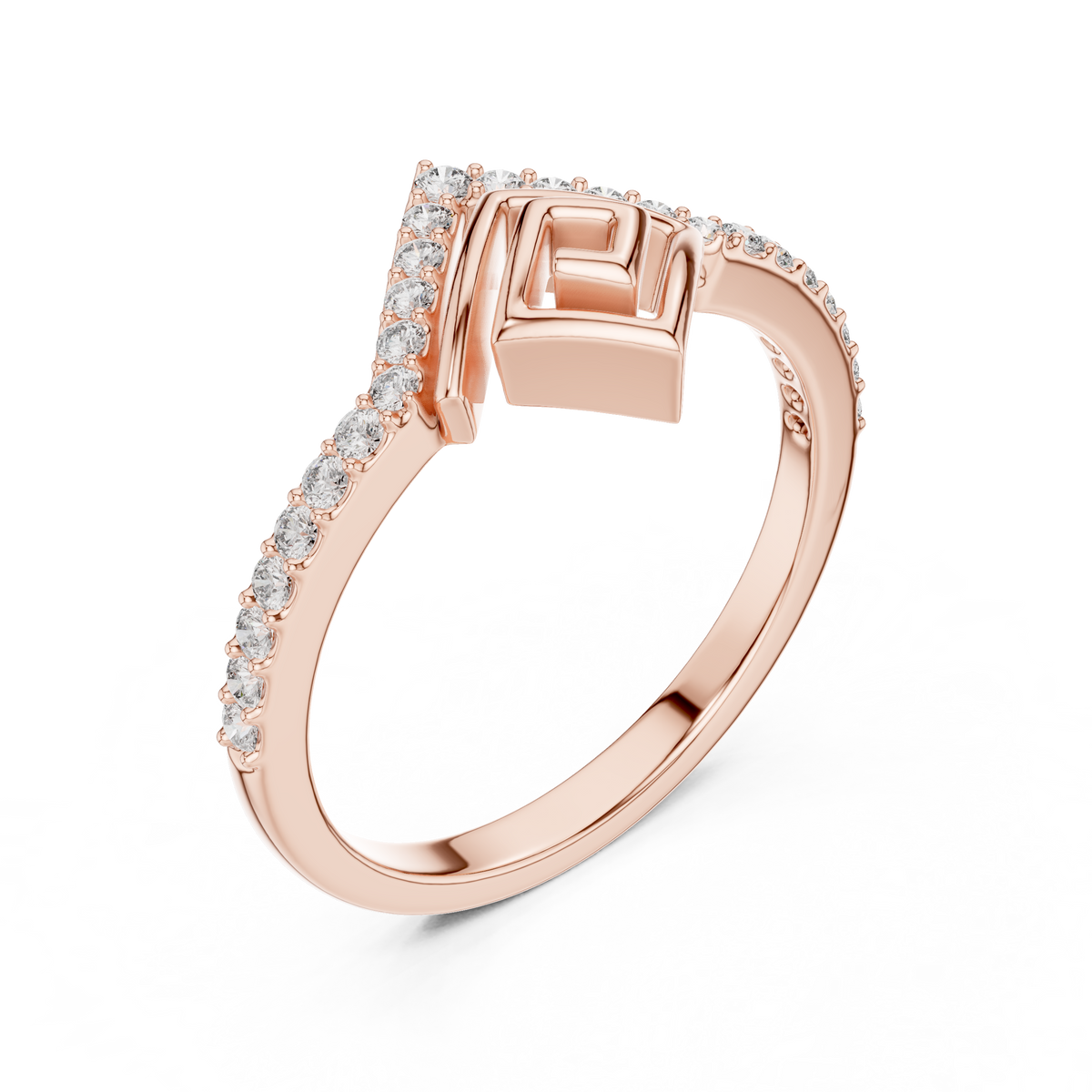Radiant Geometry Gold Ring