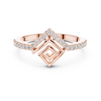 Radiant Geometry Gold Ring