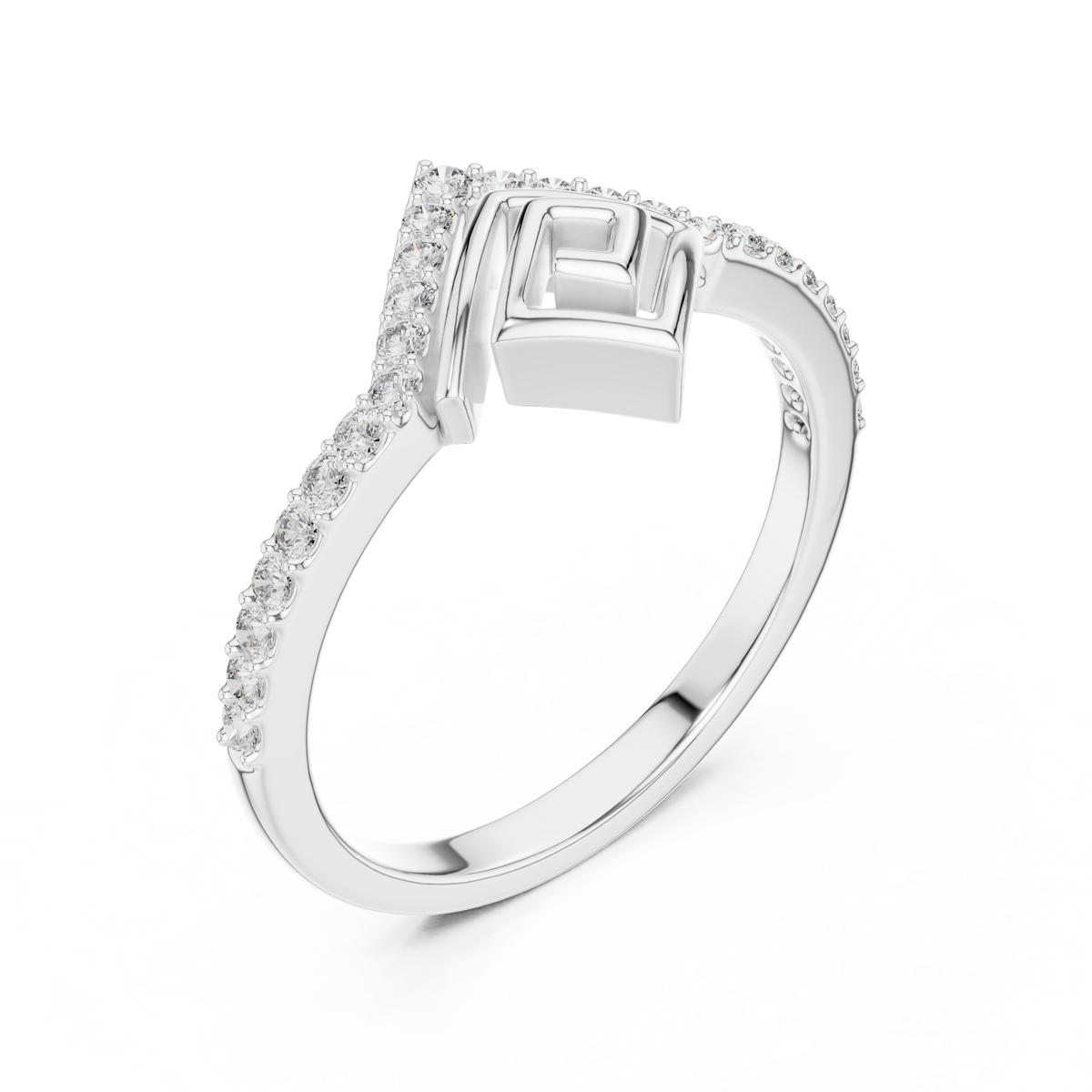 Radiant Geometry Gold Ring
