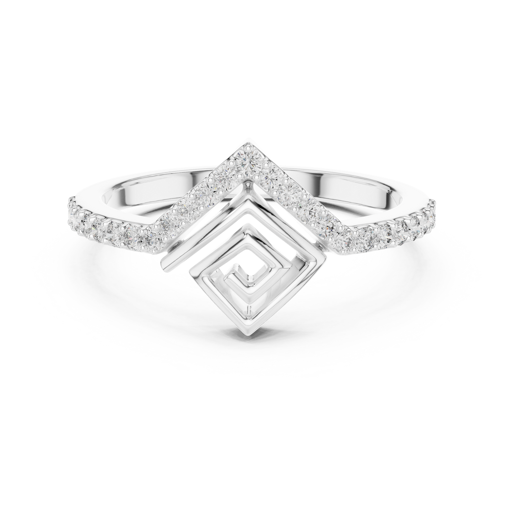 Radiant Geometry Gold Ring