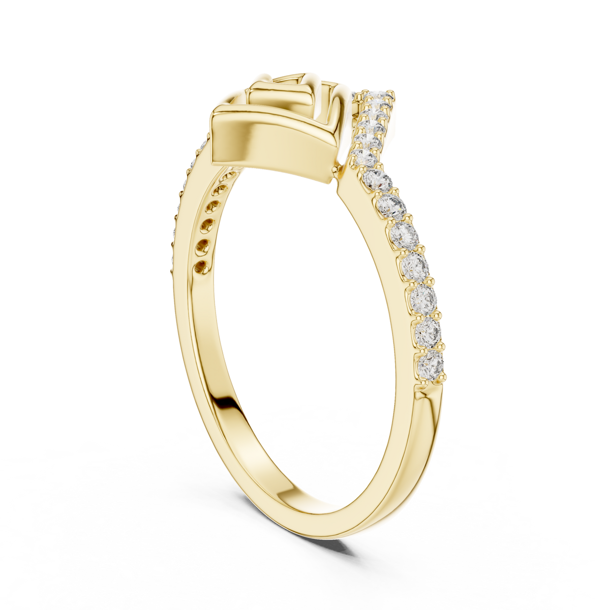 Radiant Geometry Gold Ring