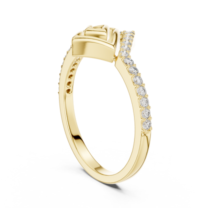 Radiant Geometry Gold Ring