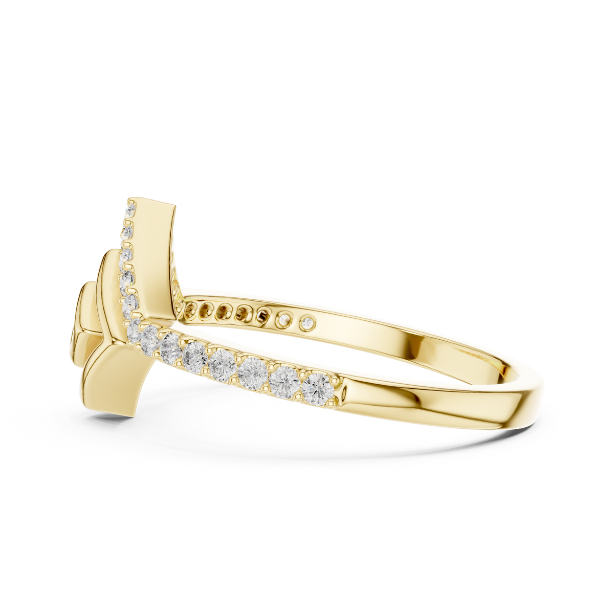 Radiant Geometry Gold Ring
