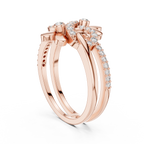 Twin Blossom Diamond Ring
