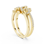 Twin Blossom Diamond Ring