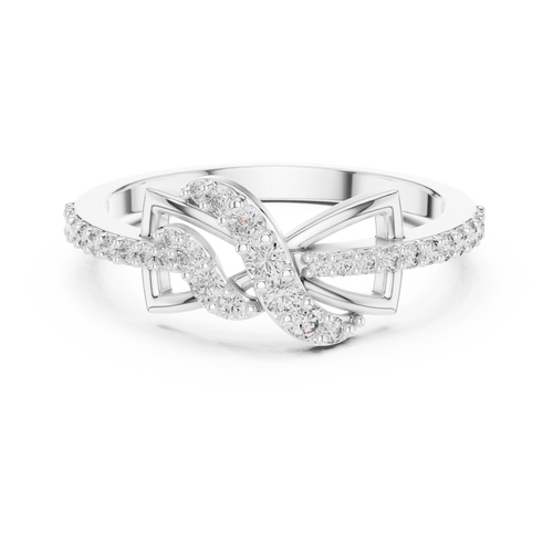 Aliselle Butterfly Wing Pavé Lab Grown Diamond Ring