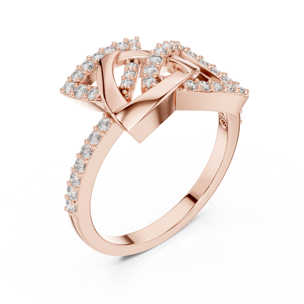 Elegant Intertwine Diamond Band