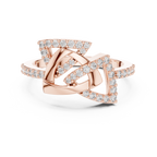 Elegant Intertwine Diamond Band
