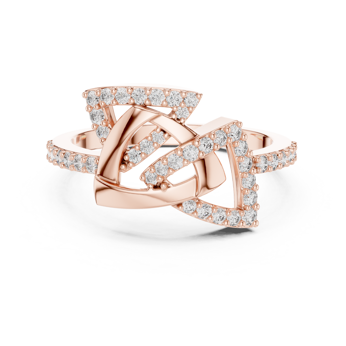 Elegant Intertwine Diamond Band