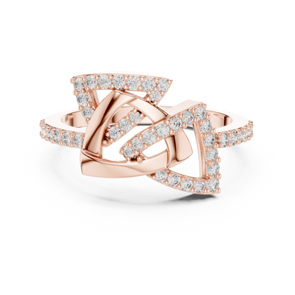 Elegant Intertwine Diamond Band