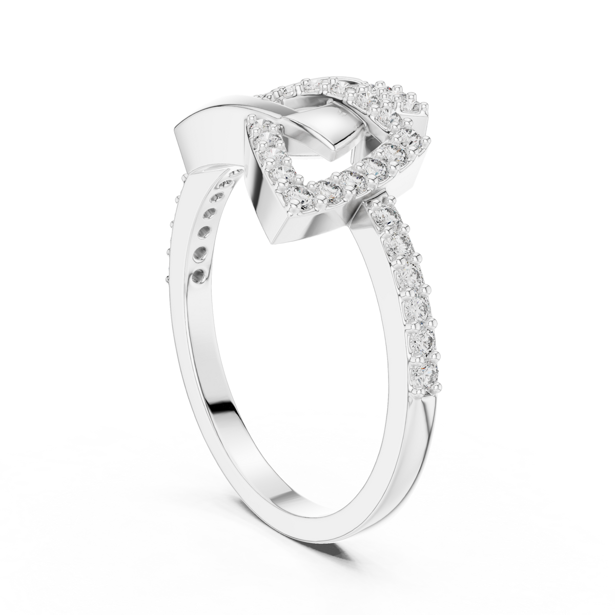 Elegant Intertwine Diamond Band