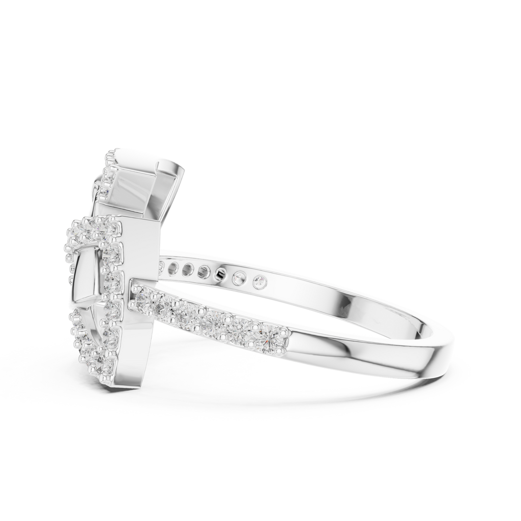 Elegant Intertwine Diamond Band