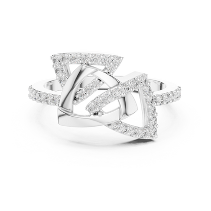 Elegant Intertwine Diamond Band