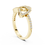 Elegant Intertwine Diamond Band
