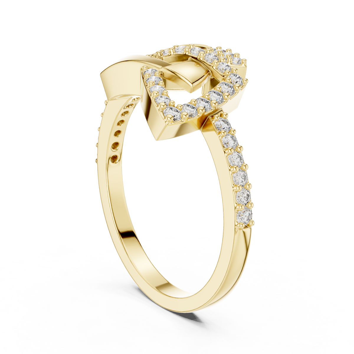 Elegant Intertwine Diamond Band