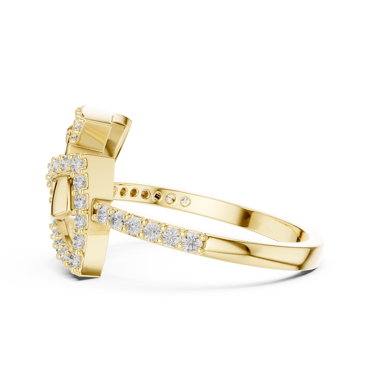 Elegant Intertwine Diamond Band