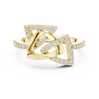 Elegant Intertwine Diamond Band