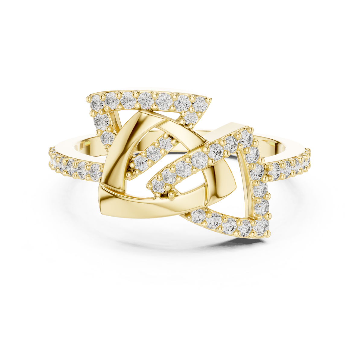 Elegant Intertwine Diamond Band
