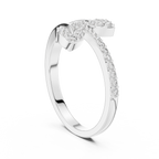 Sparkling Leaf Wrap Ring
