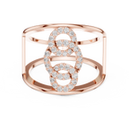 Triple Halo Spark Ring