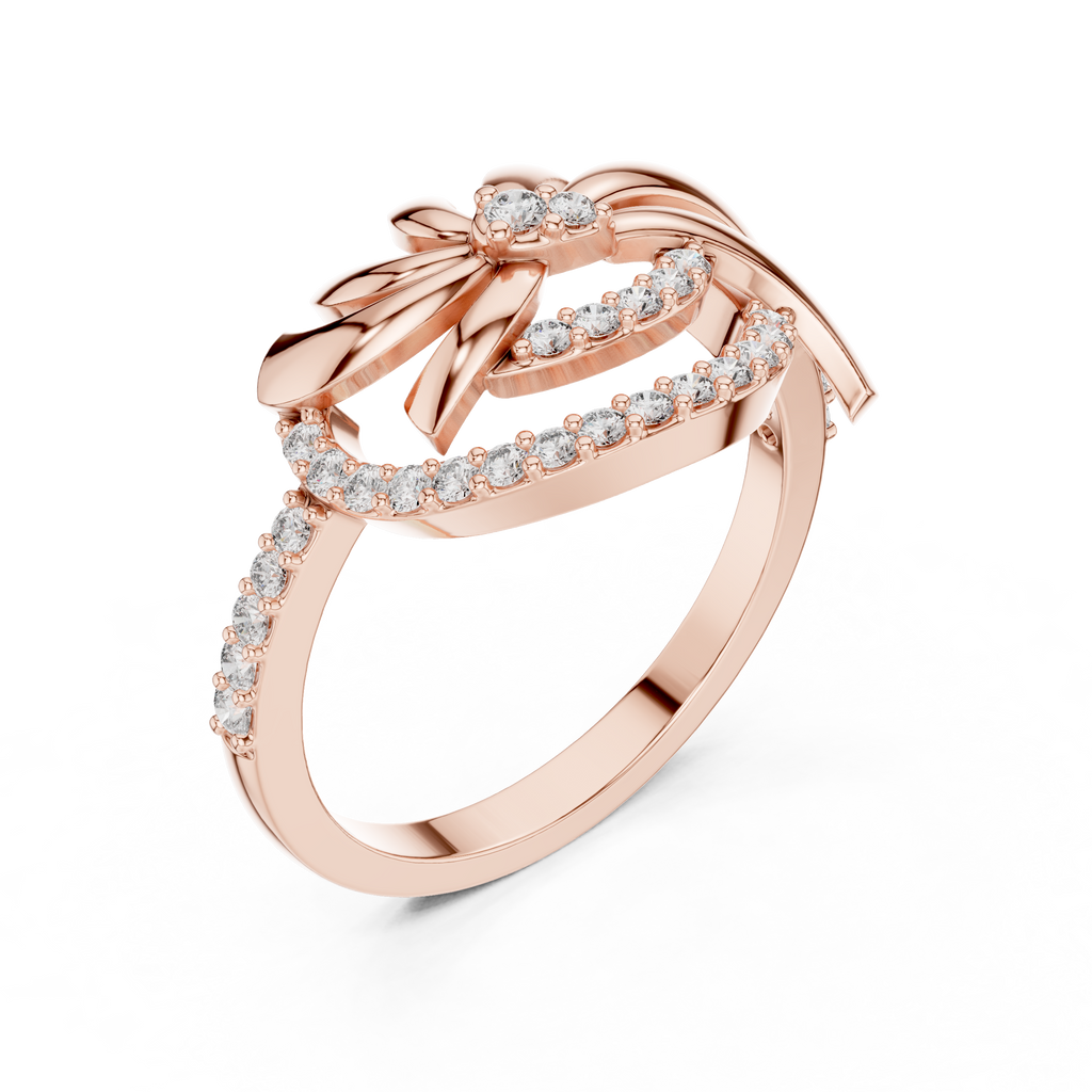 Luxe Floral Wave Ring