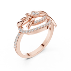 Luxe Floral Wave Ring