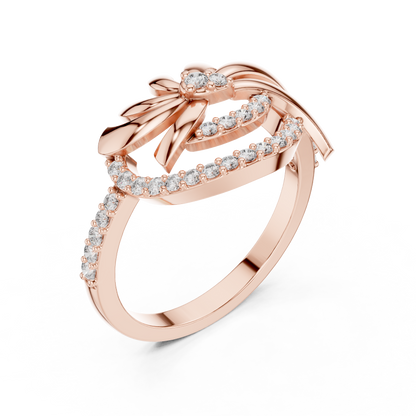 Luxe Floral Wave Ring