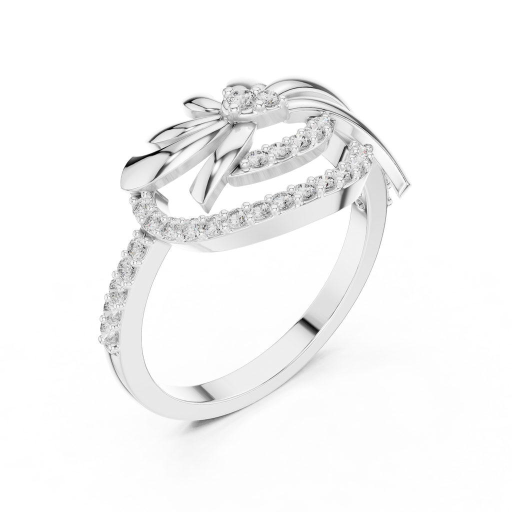 Luxe Floral Wave Ring