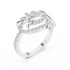 Luxe Floral Wave Ring