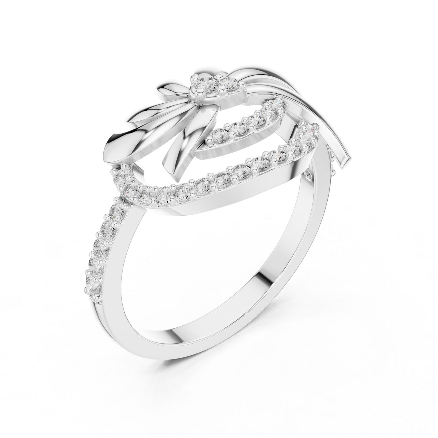 Luxe Floral Wave Ring