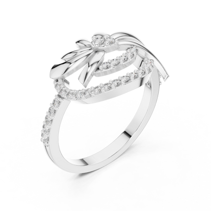 Luxe Floral Wave Ring